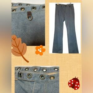 Vintage GAP Jeans Boho With Gold Dust Finish